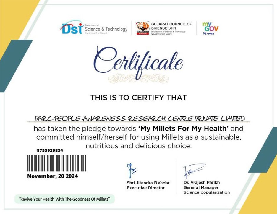 10 MY MILETS FOR MY HEALTH PARC